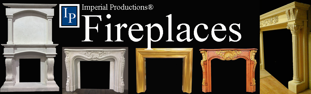 Modern and classical fireplace mantels from Imperial Productions